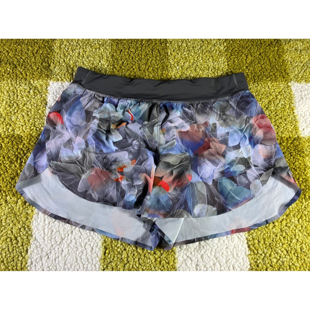 Lululemon Speed Up Shorts Floral Multi Multi-Color Athletic Running Size‎ 12